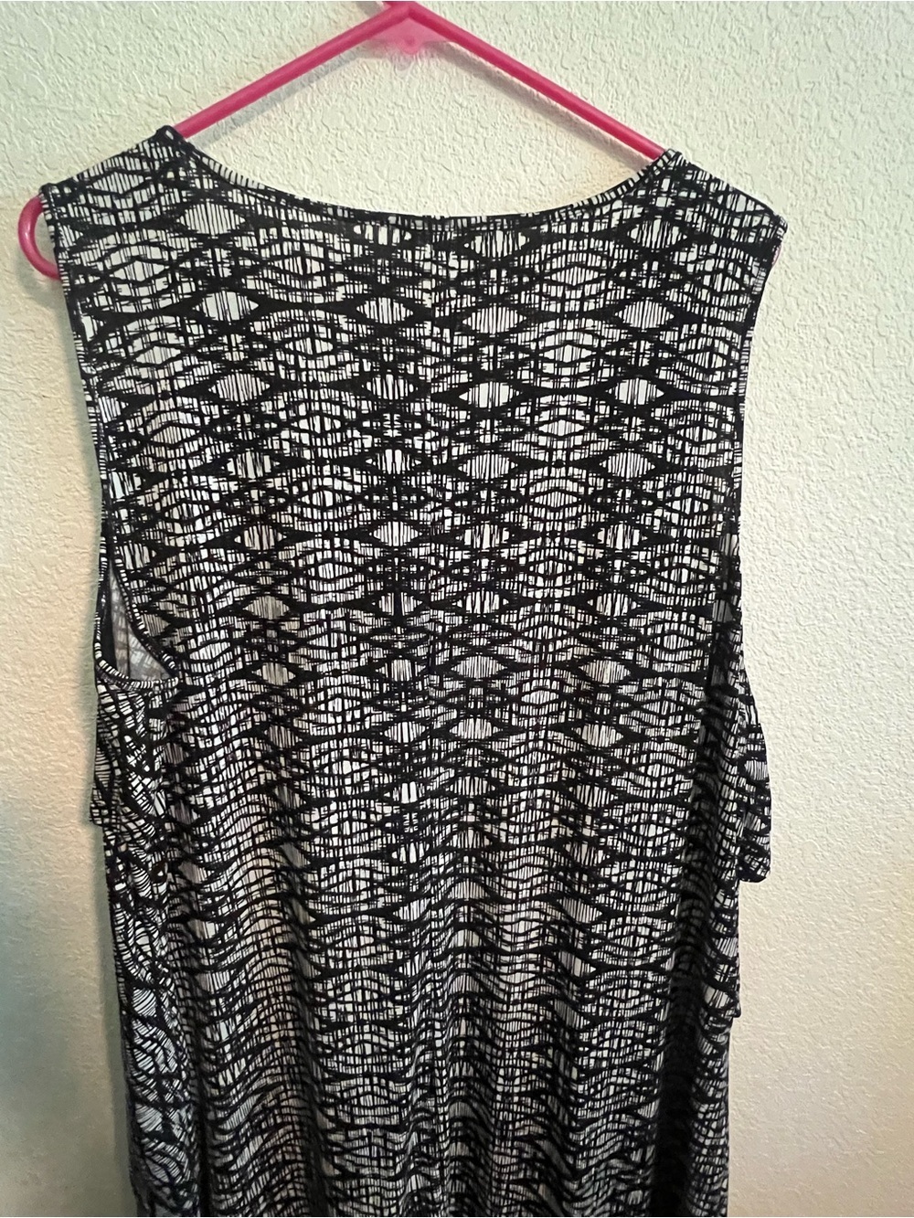CJ Banks Sleeveless Black & White Printed Tank Dress 1X - Picture 9 of 9